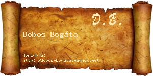Dobos Bogáta névjegykártya