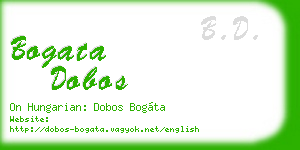 bogata dobos business card
